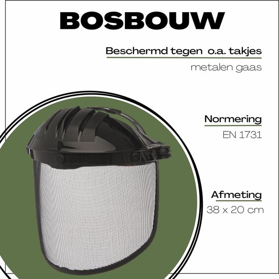 Climax Gelaatsscherm Gaas - Bosbouw - Gezichtsbescherming - PBM