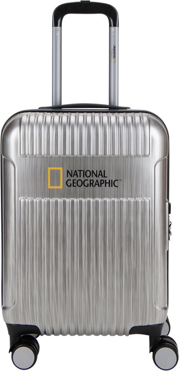 National Geographic Harde Koffer / Trolley / Reiskoffer - 67 cm (Medium) - Transit - Zilver - Zilver / Medium
