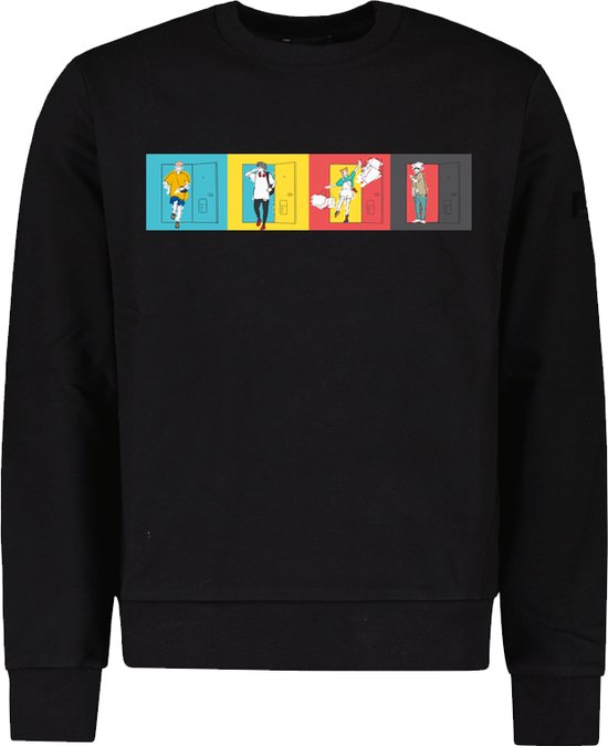 Jujutsu Kaisen Outro Crewneck Sweater Zwart