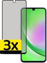 Screenprotector Geschikt voor Samsung A34 Privacy Screenprotector Bescherm Glas - Privacy Screenprotector Geschikt voor Samsung Galaxy A34 Screenprotector Glas - 3 Stuks