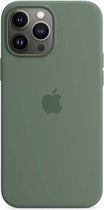 Apple Hoesje Siliconen Geschikt voor iPhone 13 Pro Max - Apple Silicone Backcover MagSafe - groen