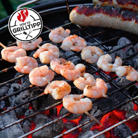 HoutskoolBBQ Grillchef by Landmann KogelBBQ ø 44,5 cm Zwart - Houtskoolbarbecues - Kogelbarbecue - Met Thermometer - Roestvrij - Ronde Barbecue - Met deksel en Wielen - Traditionele bbq - 6 personen - Ventilatierooster voor zuurstofregulering van Landmann — afbeelding 2