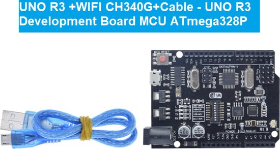 Togadget® UNO R3 +WIFI CH340G+Cable - UNO R3 Development Board MCU ...