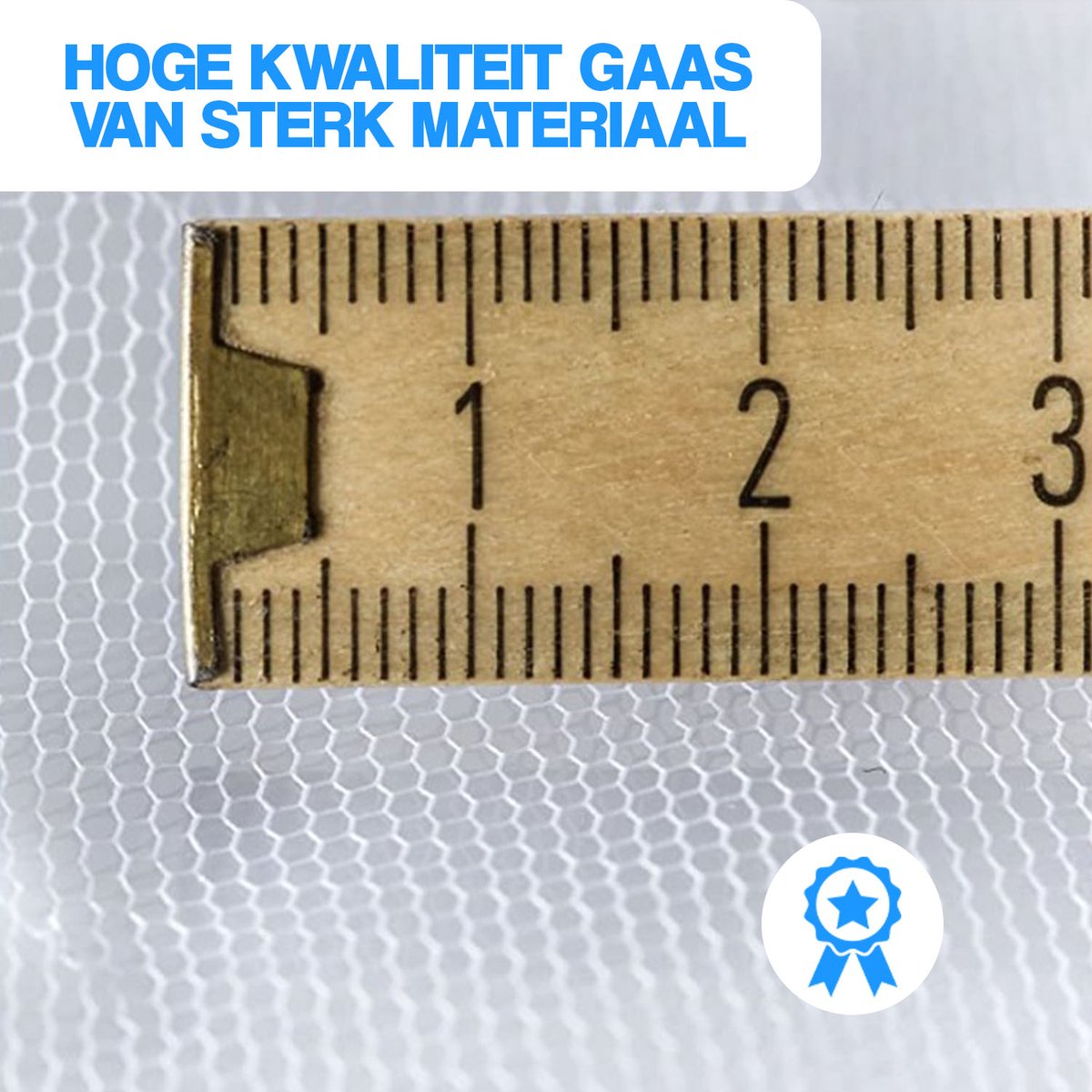 Nince Hoogwaardige XXL Klamboe 2 Persoons – Rond Muggennet & Muggengaas – Inclusief Ophangkoord & Bevestigingsset – Klamboe Baby, Klamboe Kinderkamer & Klamboe 1 Persoons – Wasbaar in Wasmachine – 60 x 270 x 1050 cm — afbeelding 5