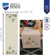 Vervaco Tafelloper Tuinspullen borduren (pakket) PN-0200109