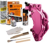 Foliatec Remklauwlakset - Candy Roze Metallic - 3 Componenten - Inclusief remmenreiniger