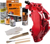 Kit peinture étriers de frein Foliatec - Racing Rosso - 3 composants - Nettoyant frein inclus