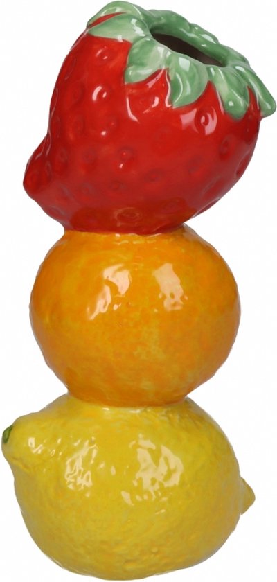 Vase Fruits - Céramique - Multi - 10 x 20 x 8 cm (LxHxP)
