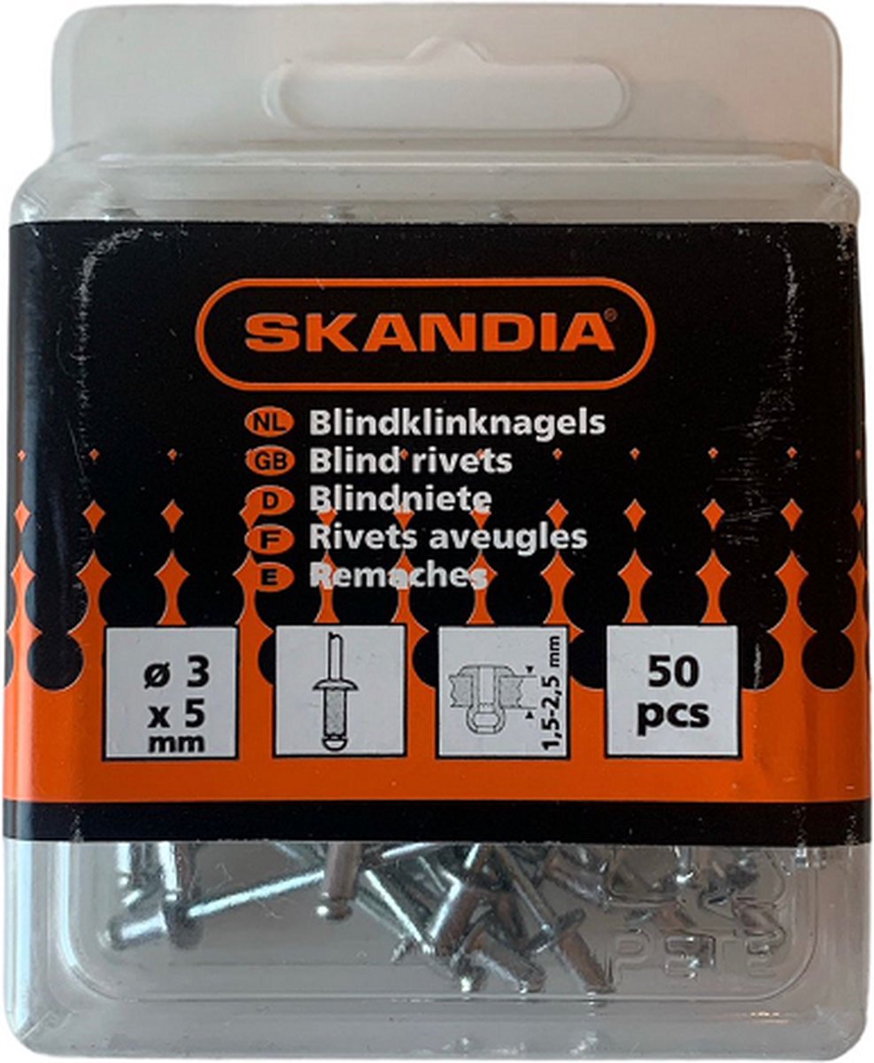 Skandia Blindklinknagels - 3 x 5 mm
