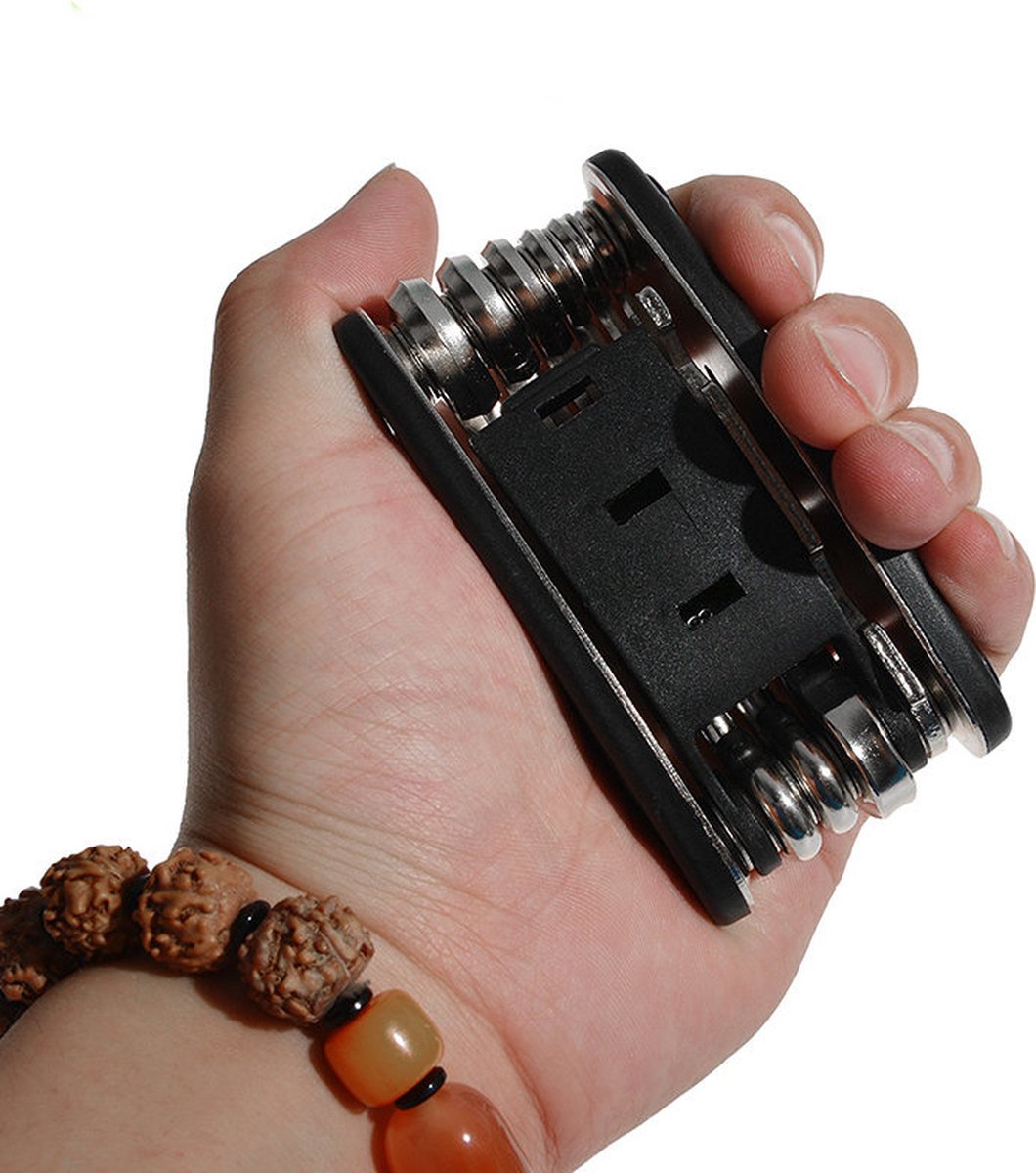 Multitool Fiets gereedschap reparatieset - 12 delige - Pocket Tool - Racefiets - Mtb - Toerfiets - Ebike - Fietsen thumbnail 3