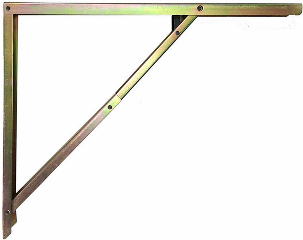 Folding steel bracket abatplan bicromated 40x52cm