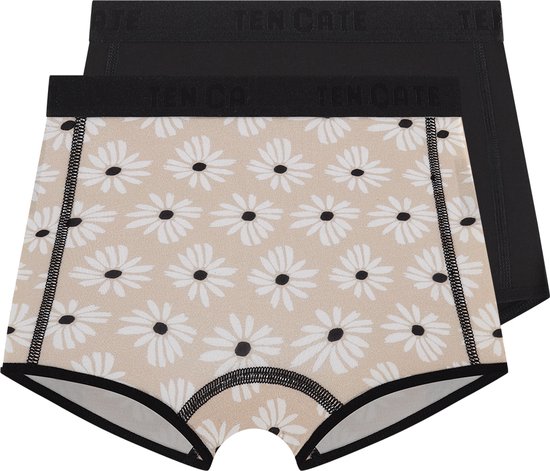 ten Cate Basics shorts flowers 2 pack voor Meisjes | Maat 98/104