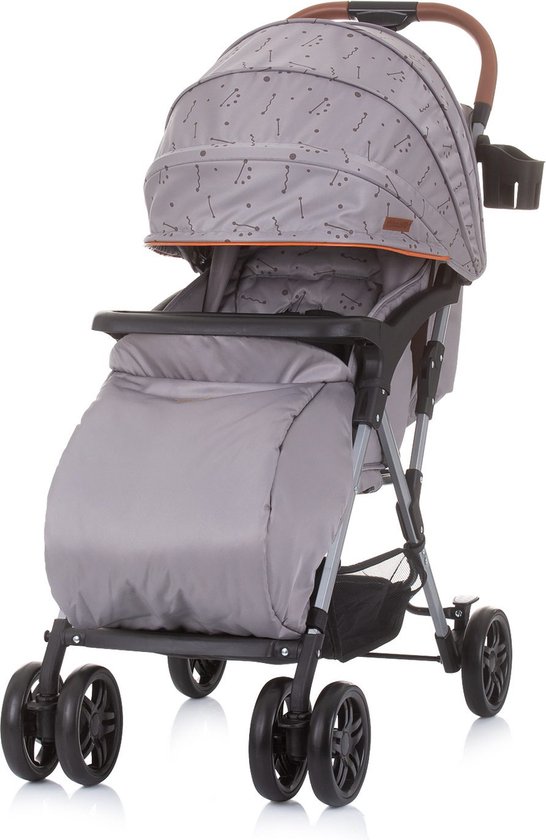 Product: Buggy Chipolino April antraciet geschikt voor 0+ incl. bekerhouder en voetenzak, van het merk chipolino