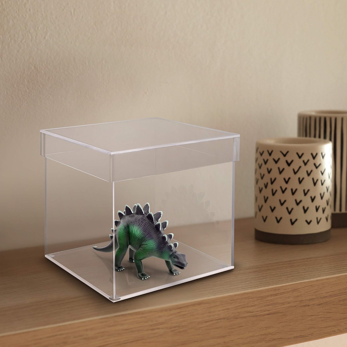 Boîte acrylique Puzzle transparent H.5 x l.15.2 x P.22.8 cm