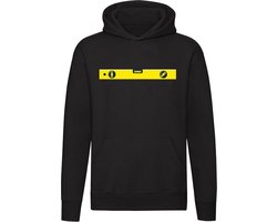 Waterpas Hoodie - klussen - monteur - bouw - opmeten - verhuizing - verbouwen - bouwvakker - bouwmarkt - afmetingen - unisex - trui - sweater - capuchon