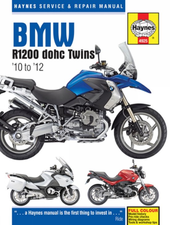 Haynes BMW R1200 Dohc Twins Service and Repair Manual - cover