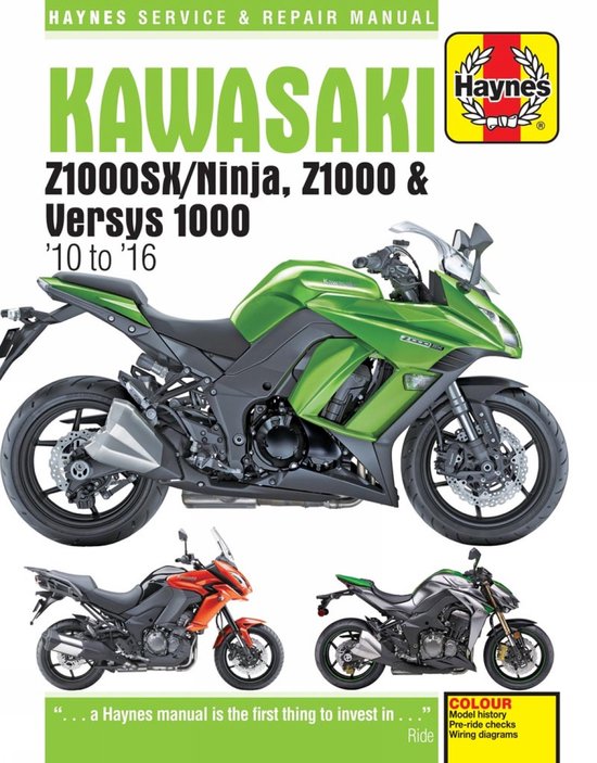 Kawasaki Z1000, Z1000SX & Versys - Haynes Manual 1000cc ('10 - '16
