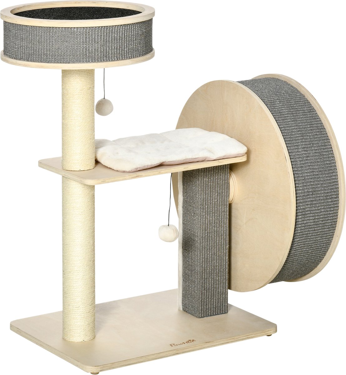 Ars Longa - Houten krabpaal enkel 150cm