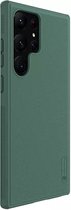 Nillkin - Telefoonhoesje geschikt voor Samsung Galaxy S23 Ultra - Super Frosted Shield Pro - Back Cover - Donker Groen