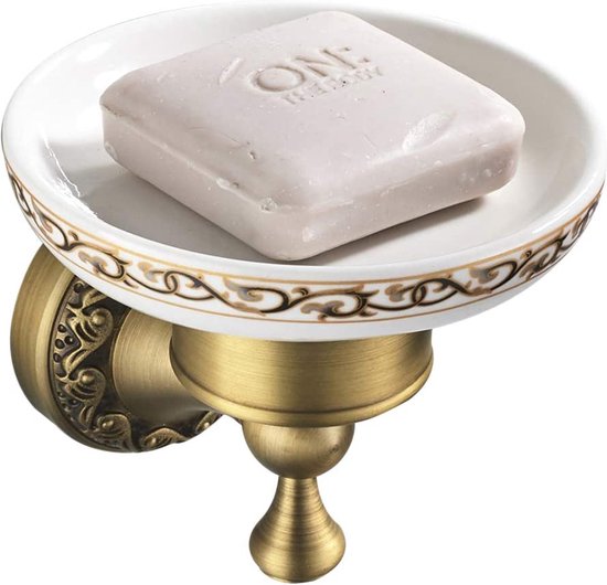 Porte savon / coupelle en céramique émaillée - gien - d'époque 1876