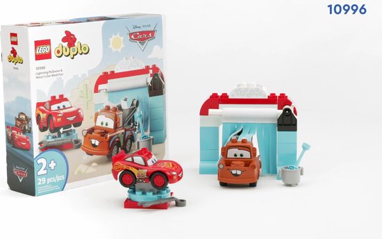 LEGO DUPLO | Disney en Pixar's Cars Bliksem McQueen & Takel wasstraatpret -  10996 | bol.com