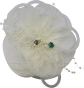 Jessidress® Haarclips Feestelijke Haarbloem met parels Dames Bruids Haar accessoires - Ivoor