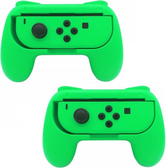 Foto: Controller grip set geschikt voor nintendo switch joy con grip set accessoires joy con grip set groen