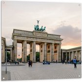 Tuinposter – Bezienswaardigheid in Berlijn, Duitsland - 100x100 cm Foto op Tuinposter (wanddecoratie voor buiten en binnen)
