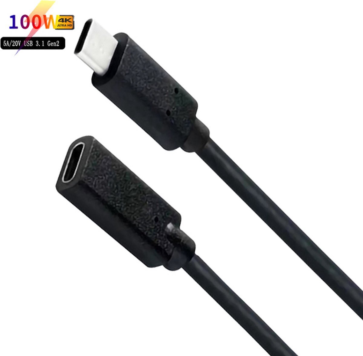 Câble de rallonge USB C 3.1 Gen2 type C mâle à femelle VERT