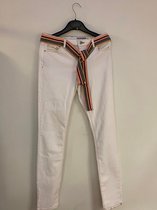 Witte Esprit broek met ceintuur - medium slim fit - W27 L32