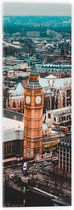 Acrylglas - Big Ben met Andere Gebouwen in Londen, Engeland - 20x60 cm Foto op Acrylglas (Wanddecoratie op Acrylaat)