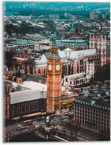 Acrylglas - Big Ben met Andere Gebouwen in Londen, Engeland - 30x40 cm Foto op Acrylglas (Wanddecoratie op Acrylaat)