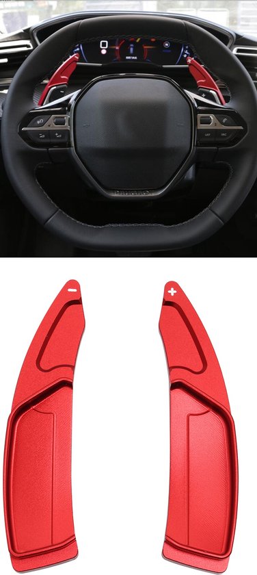 Geschikt voor Peugeot 3008 5008 GT Red Schakel Paddle Stuur Shifter  Flippers Automaat | bol