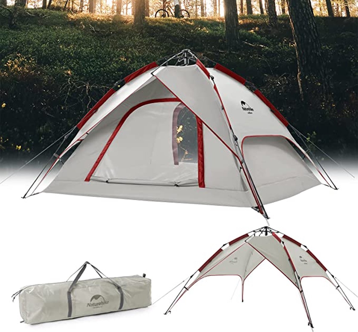 kamping tent / absolutely waterproof, lightweight camping tent with - Tent Ideal for Camping In The Garden, Dome Tent,