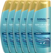 DERMMaxPRO de Head & Shoulders - Hydrate - Shampooing antipelliculaire - pour cheveux secs et cuir chevelu sec - Pack économique 6 x 225 ml