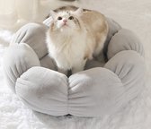 Kattenmand - Kattenhuis - Kattenbed - Kattenhangmat - Poezenmand - Kattenkussen - Ø60cm - Grijs