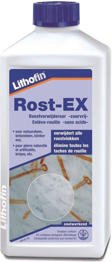 Rost-EX - Roestverwijderaar - zuurvrij UNIVERSEEL -  Lithofin - 500 ml