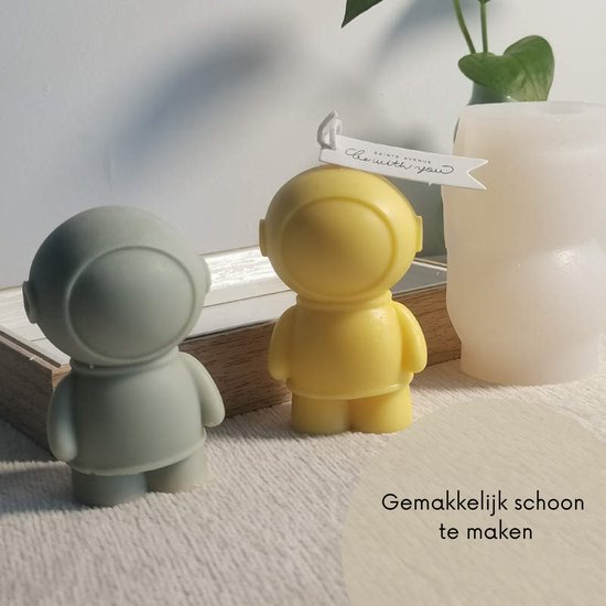 ZoeZo - Kaarsmal - Astronaut - Kaars mallen - Siliconen mal - Zelf kaarsen maken - Gips & epoxy gieten - Zeep maken