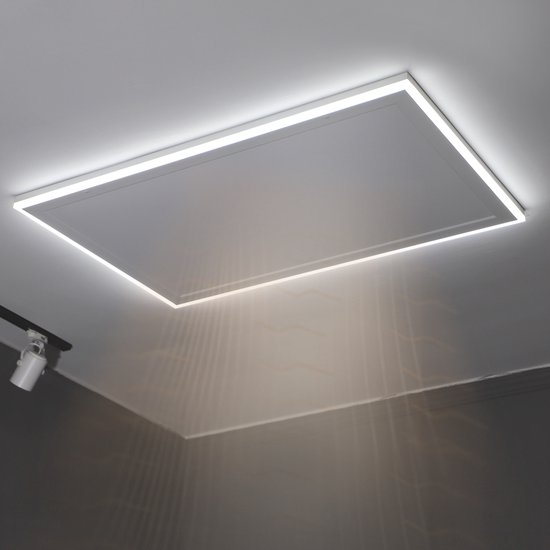 Infrarood Verwarmingspaneel Plafond met Verlichting - 370W - 63x63x3.3cm -  Inclusief... | bol.com