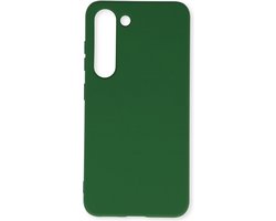 Hoge Kwaliteit Extra Stevig Siliconen Back Cover - Geschikt voor Samsung Galaxy S23 Plus - Groen