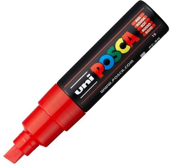 Markeerstift POSCA PC-8K Rood (6 Stuks)