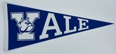Yale University - Yale - NCAA - Vaantje - American Football - Sportvaantje - Wimpel - Vlag - Pennant - Universiteit - Ivy League amerika - 31 x 72 cm - blauw - yale bulldogs - bulldogs football - yale football