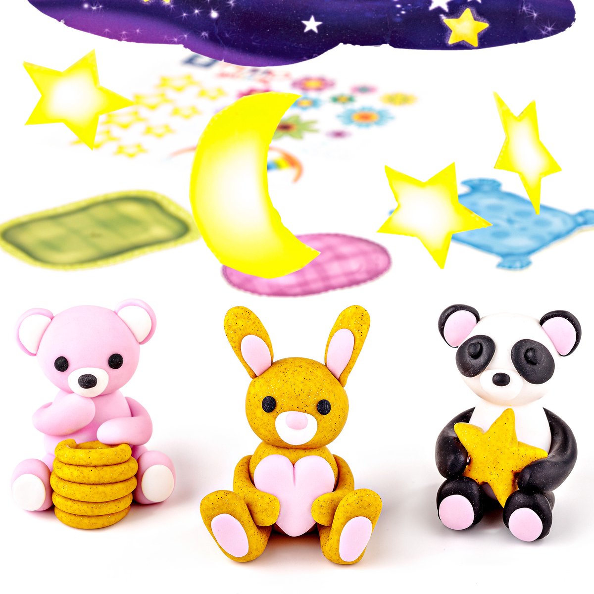 FIMO kids 8034 - ovenhardende boetseerklei - Form&Play set "Dreamy Pets" — afbeelding 4