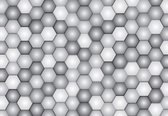 Fotobehang - Vlies Behang - Hexagon 3D - 208 x 146 cm