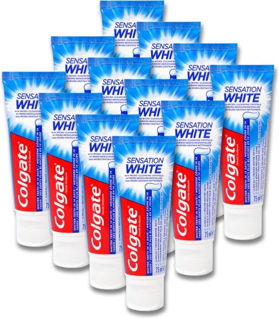 12x Colgate Tandpasta Sensation White 75 ml