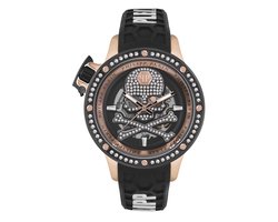 Philipp Plein Plein Rich PWUAA0223 Horloge - Siliconen - Zwart - Ø 46 mm