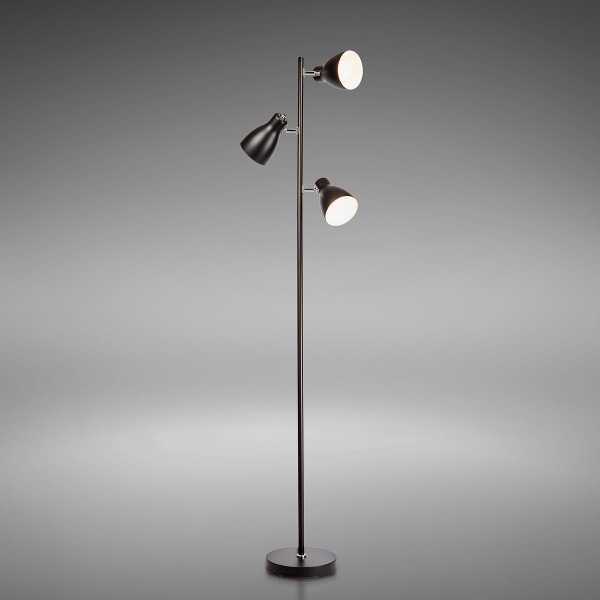 B.K.Licht- Staande lamp - zwart wit - met E27 fitting