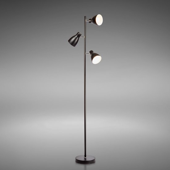 B.K.Licht- Staande lamp - zwart wit - met E27 fitting