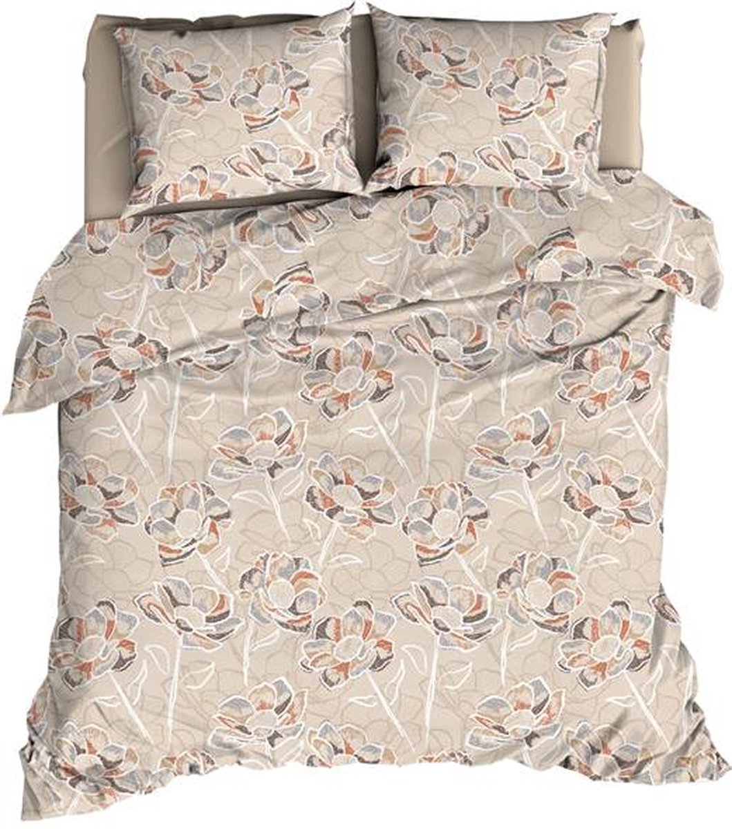 Satin d'Or Steffi Dekbedovertrek - Lits-jumeaux - 240x200/220 cm - Beige