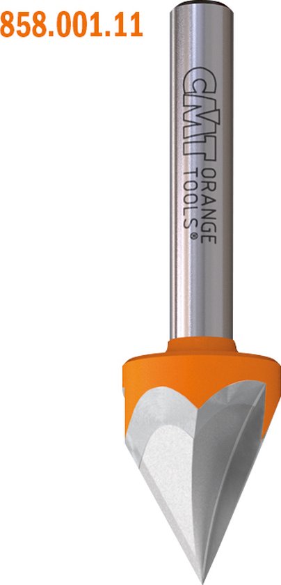 CMT graveerfrees Ø 12,7 x 10/50,8 mm. 60º, z=2, S=Ø8